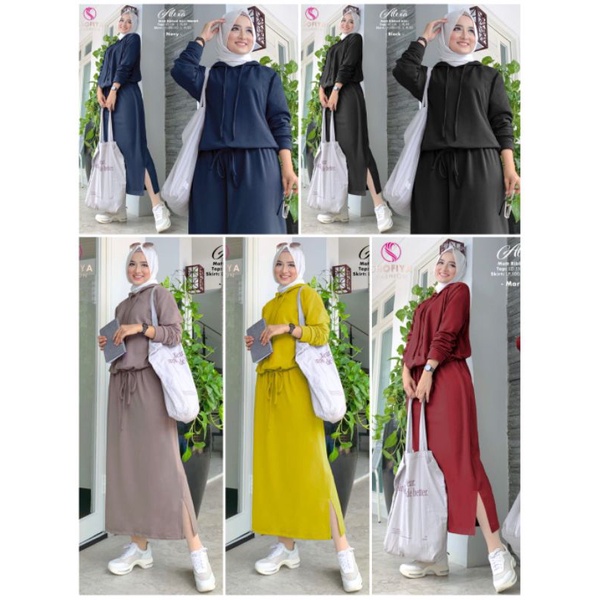 Alexa gamis kotak ori Shofiya