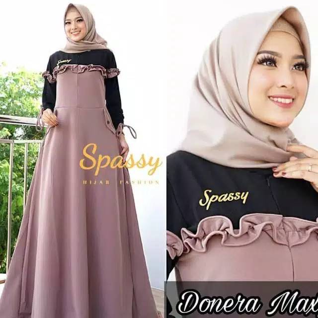 Donera maxy baju gamis pakaian wanita dress fashion muslim