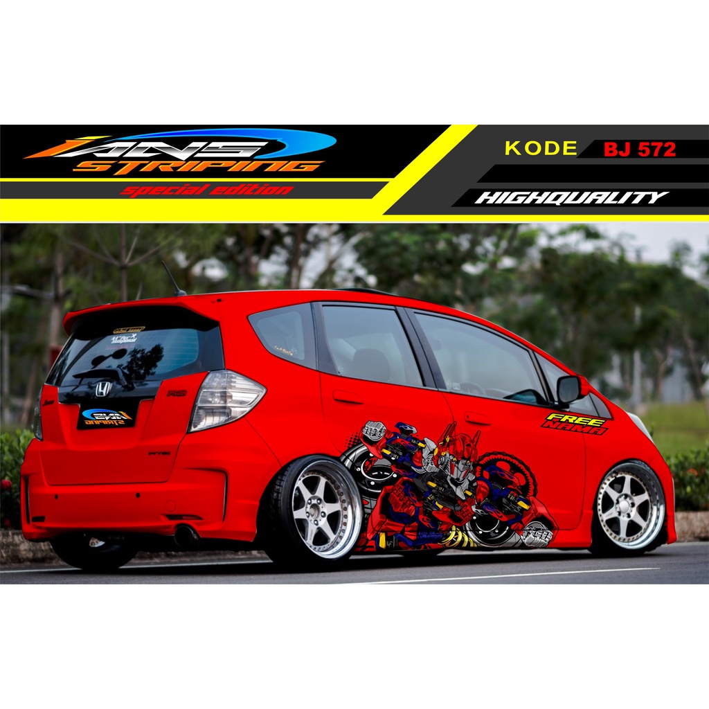 STIKER MOBIL JAZZ BRIO / DECAL MOBIL KARIMUN AVANZA YARIS / STIKER MOBIL / DECAL STICKER / VARIASI MOBIL