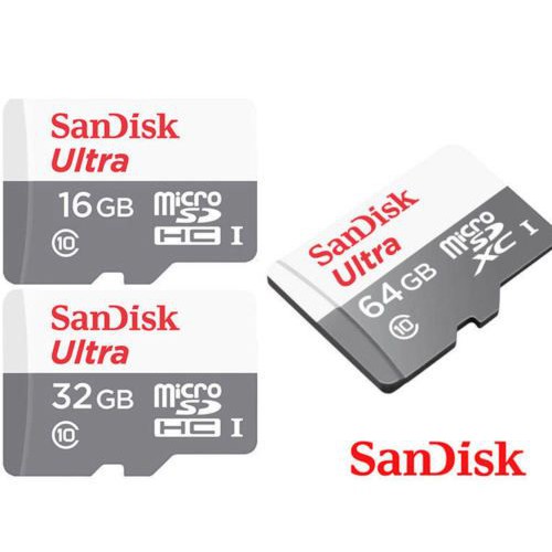 Micro SD SanDisk 64GB Ultra Class 10 80mb/S Memory Card Class 10 64 GB