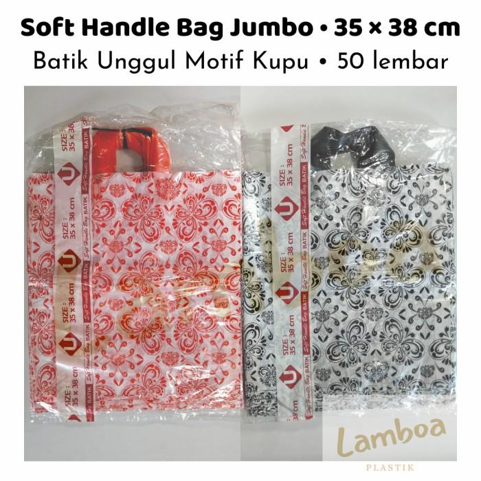 

Soft Handle Bag Jumbo 35 X 38 Cm Tebal Motif Batik Plastik Kantong 065
