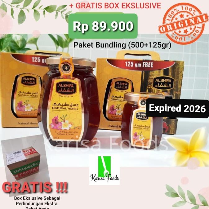 

Diskon Madu Al Shifa PROMO Bundling 500gr + 125gr (dus sesuai gambar) Diskon