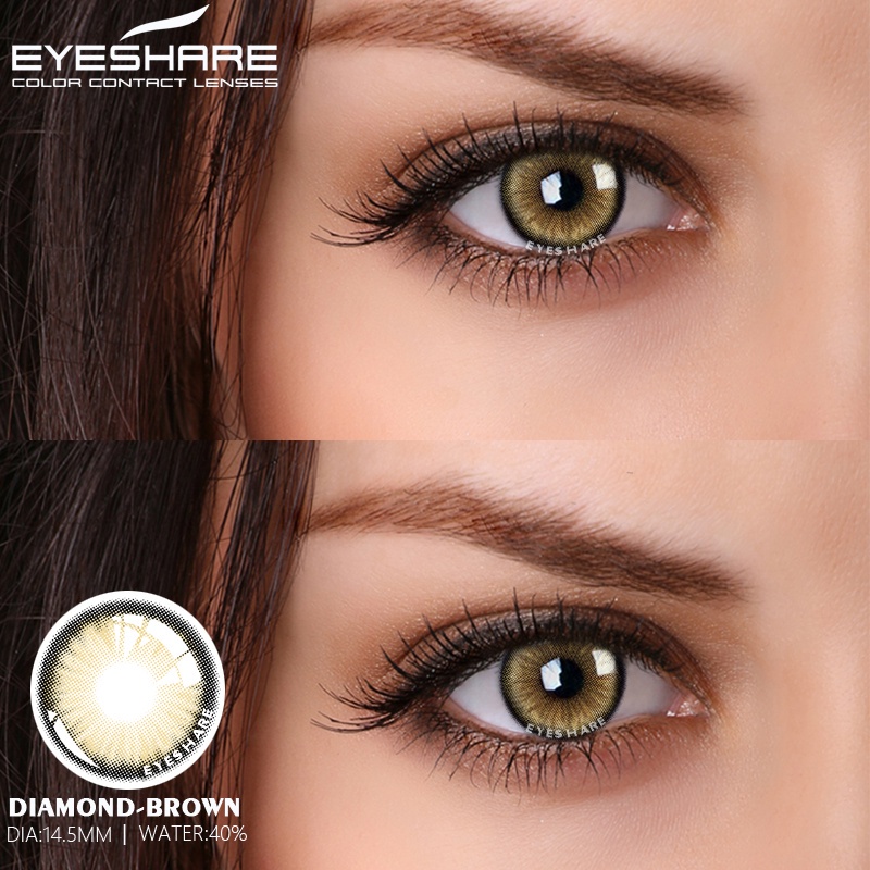 [✅COD] Softlens  (0.00 S/D -6.00) Exoticon 14.5MM GREY BROWN BLUE Lensa Kontak Warna Soflens Min Softlens Abu-abu Softlens Grey