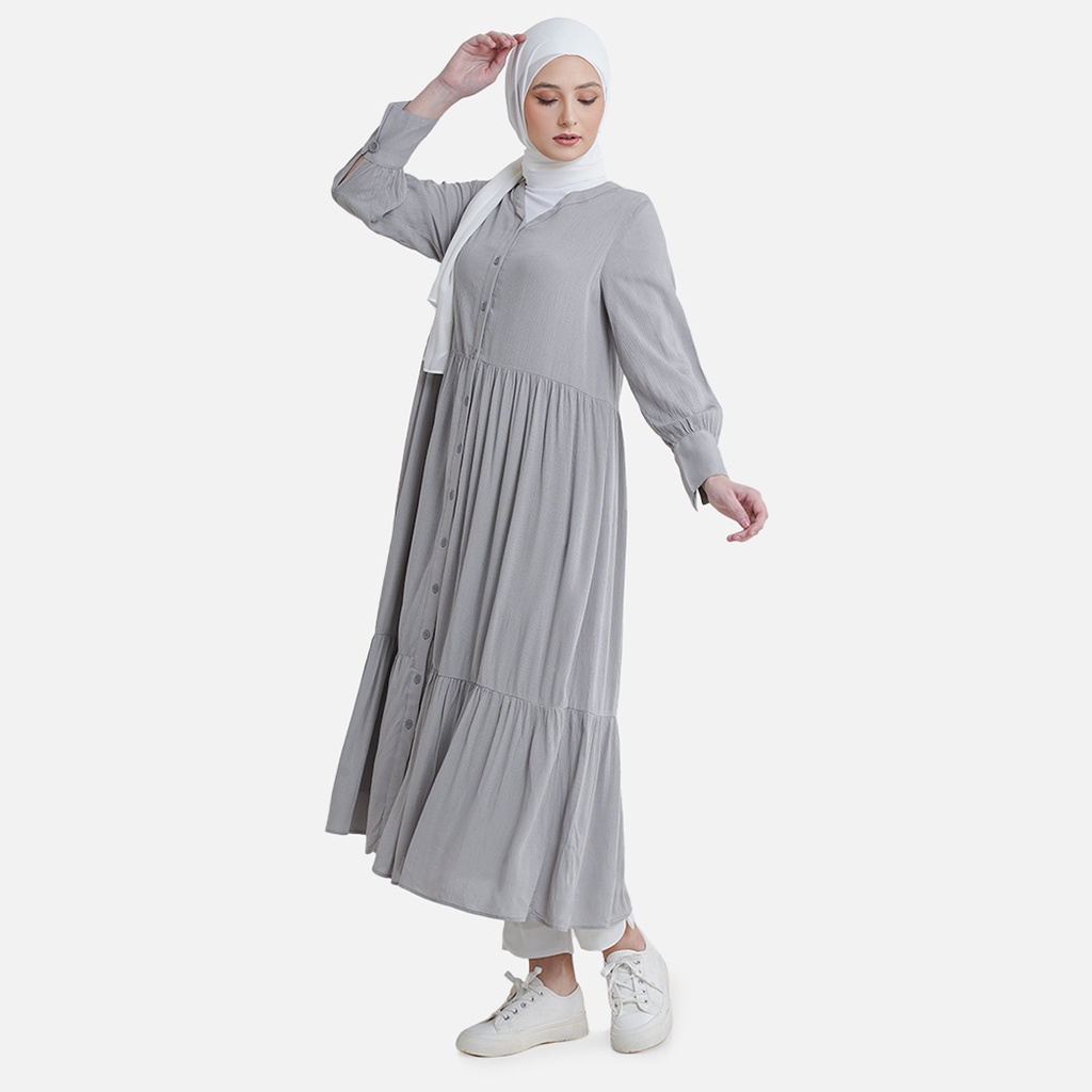 Aeesha Baju Gamis Wanita LIN000057A Abu