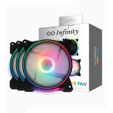 INFINITY FAN CASE AURA RGB SET 3 in 1 (3Fan ARGB,Controller,Remote)