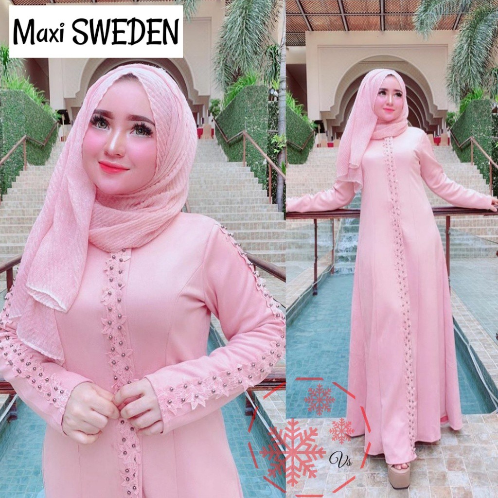 MAXI LUXMOTE / SWEDEN vV / LUXMOTE BUSANA FASHION HIJAB / PAKAIAN WANITA KONDANGAN / BAJU PESTA HIJAB