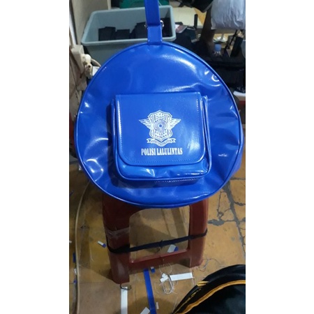 Tas Pet POlRI/POlISI/POLANTAS Bahan Kilap