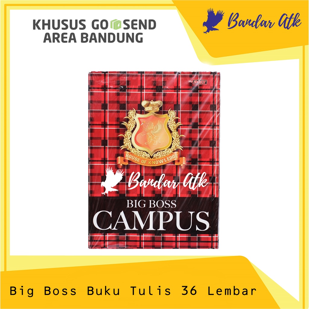 

KHUSUS GOSEND BUKU TULIS CAMPUS BIG BOSS 36 LBR BUKU BOXY [ PACK 10 PCS ]