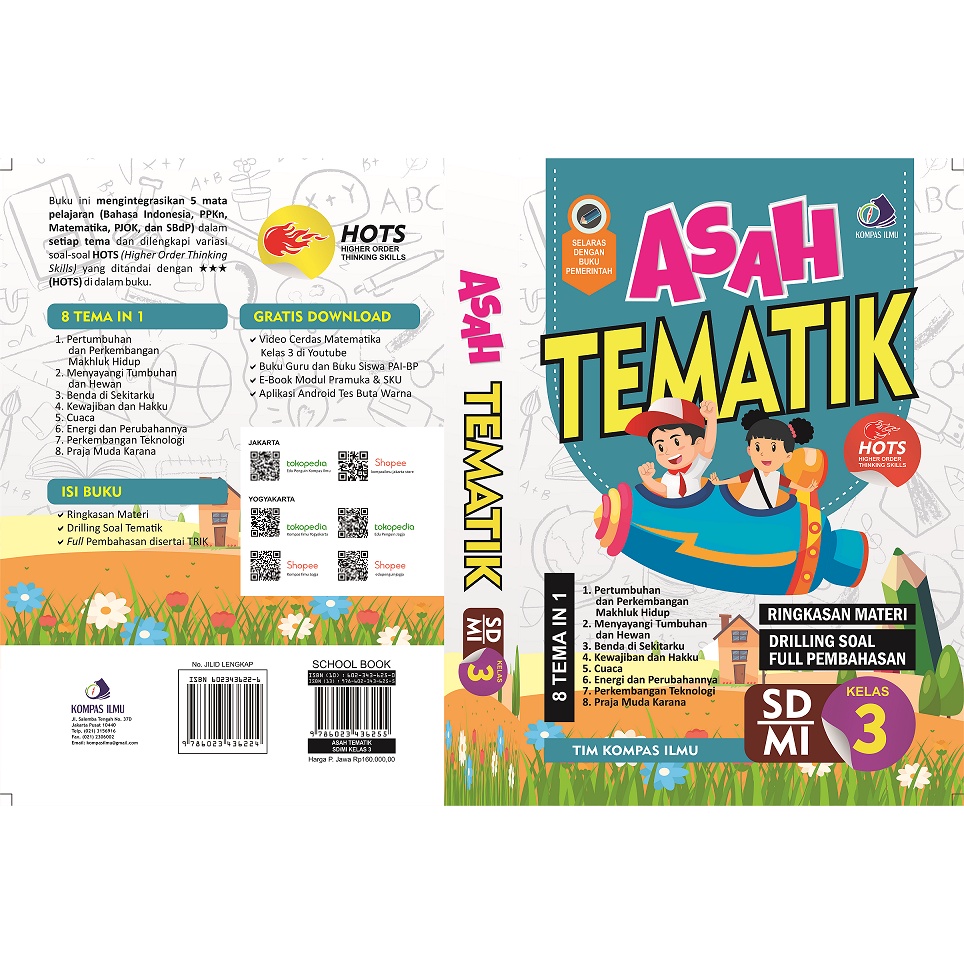 Kompas Ilmu Buku Asah Tematik SD MI Kelas 3-4