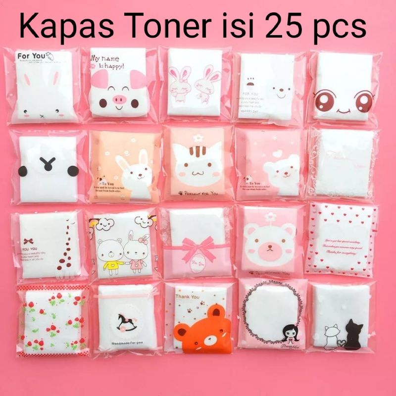 Kapas Toner Isi 25Pcs / Kapas Wajah Tipis Make Up