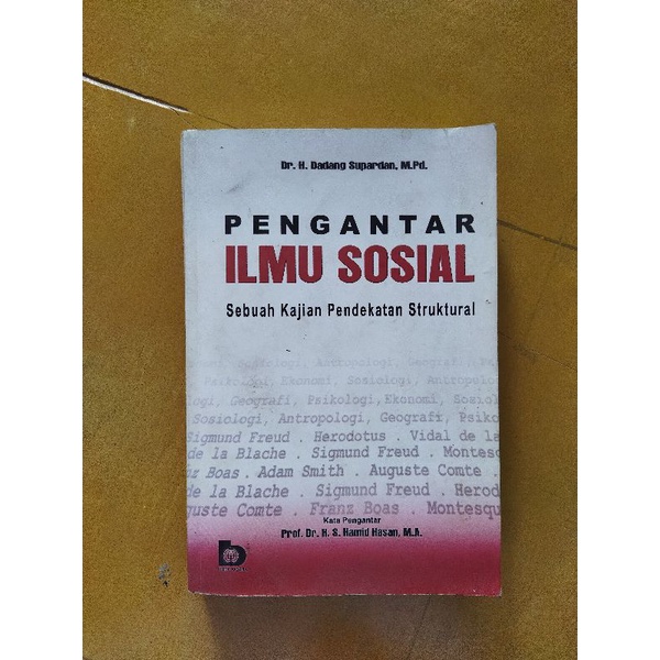 Pengantar Ilmu Sosial Dadang Supardan Original bekas