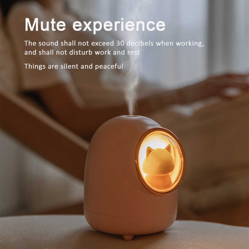 ✅COD Penjual Lokal✅ CORN Pportable Humidifier Diffuser Aromaterapi Lucu Wireless Mini Oil Murah Humidifiers Kapsul Ruang Angkasa Diffuser Ultrasonic With Led Night Light