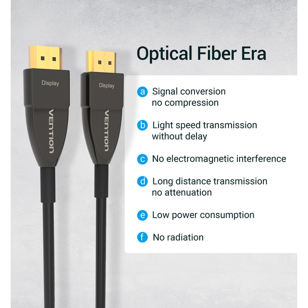 Vention Kabel HDMI Fiber Optic Active 2.0 Male to Male 4K UHD 50M 60M