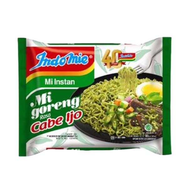 

Indomie Goreng Cabe Ijo CABAI HIJAU [85 gr x 5 pcs] - Cabe Hijau