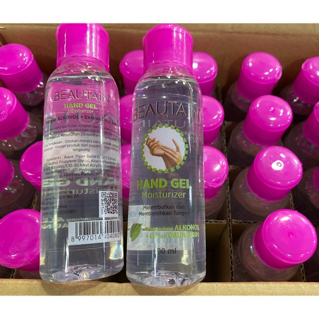HAND SANITIZER GEL BEAUTAIN UKURAN 100ML SUDAH BPOM