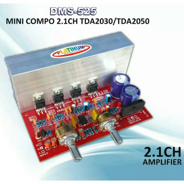 MINI COMPO 2.1 CH TDA2030/2050 DMS-525