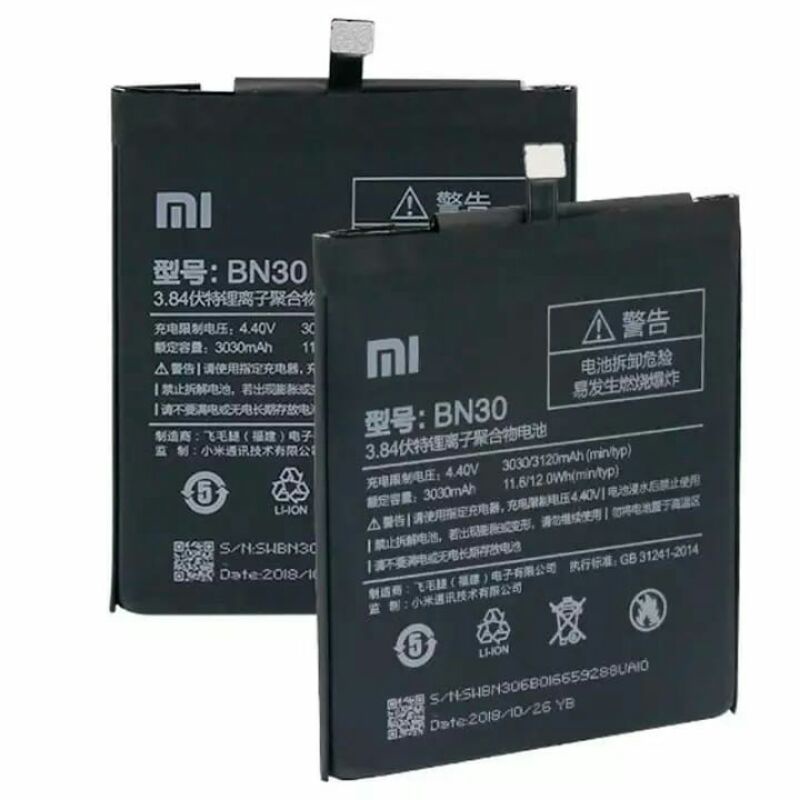 Baterai original 100% Xiaomi redmi 4A
