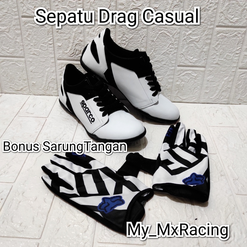 sepatu drag PRINTING balap touring balap  BONUS SARUNG TANGANFULLPRINTING sepatu rally slalom terlaris new kualiaty terbaru sepatu keren