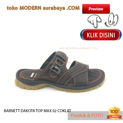 BARNETT DAKOTA TOP MAX 02 COKLAT sandal pria sandal selop