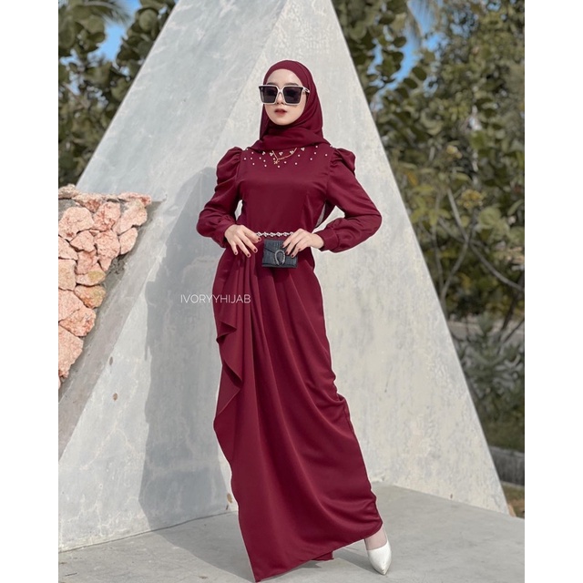 ivoryyhijab - Adora dress payet bridesmaid kondangan wisuda