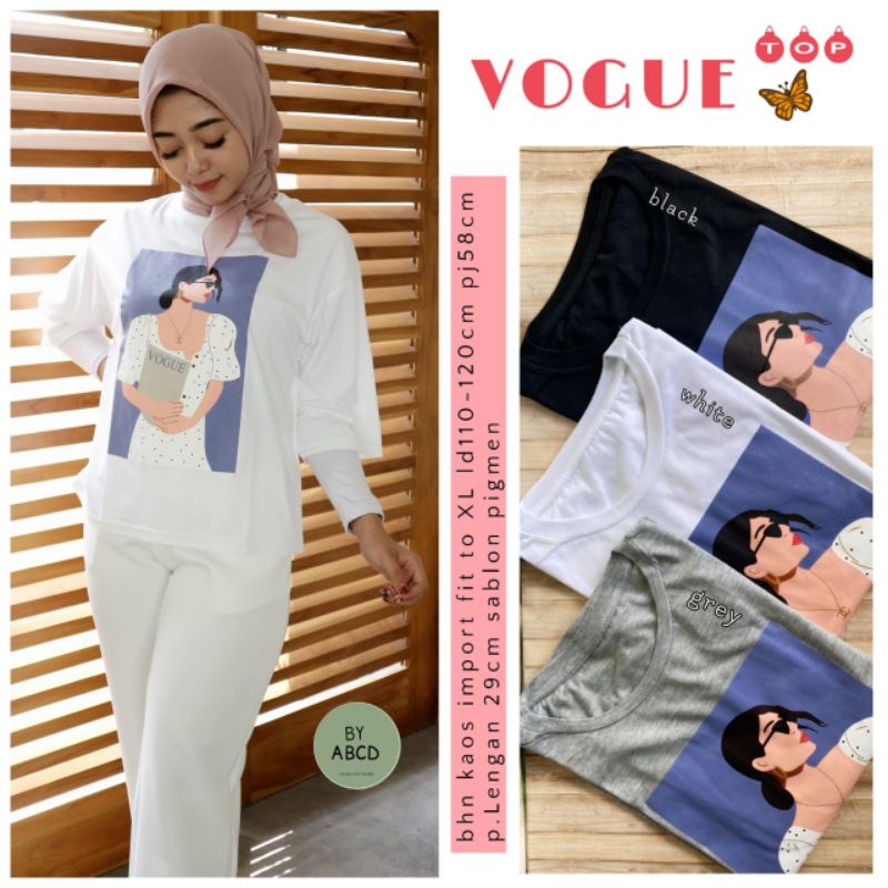 VOGUE / KAOS IMPOR / CASUAL