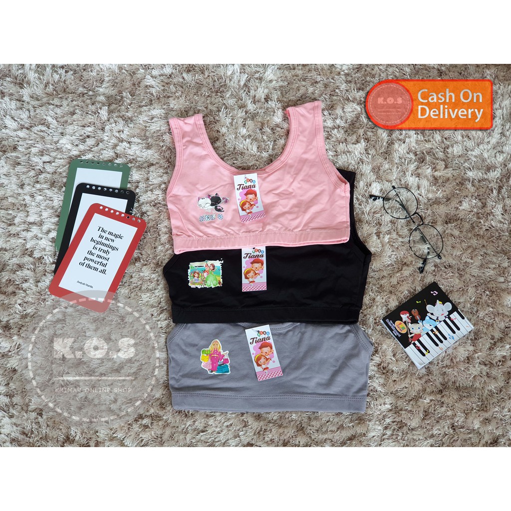 miniset anak katun halus tanpa busa