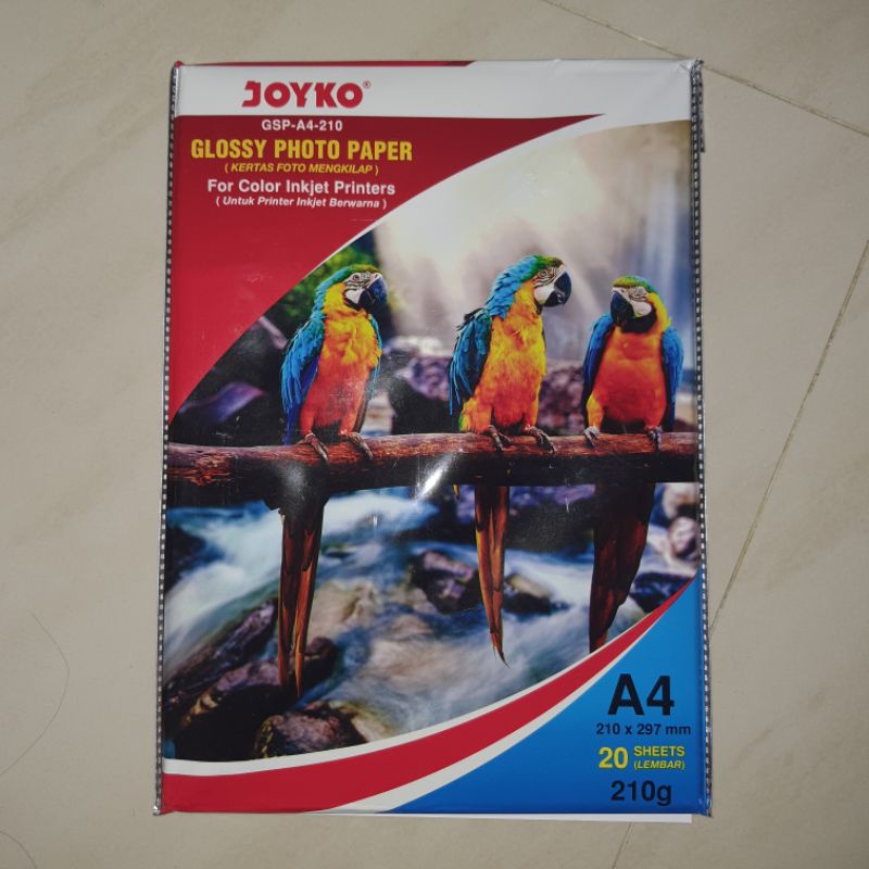 

Joyko Glossy Photo Paper A4 210 gram 19 sheets