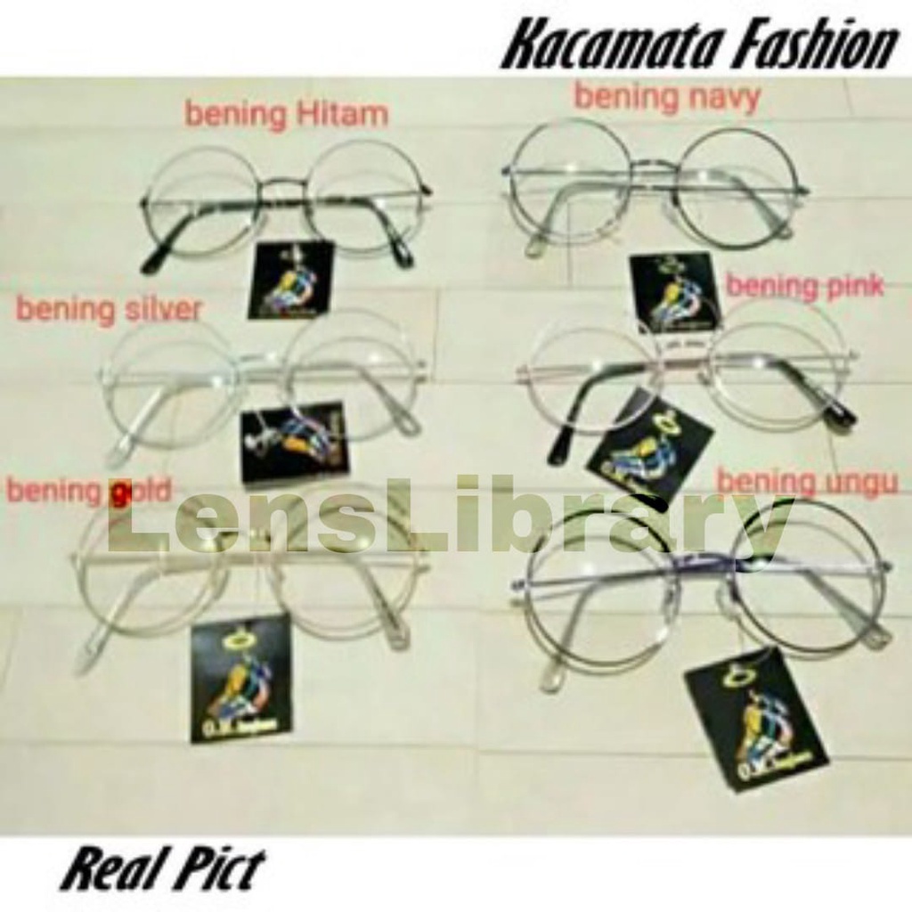 Kacamata Kaca Mata Bening / Kacamata fashion wanita pria / kacamata lensa bening