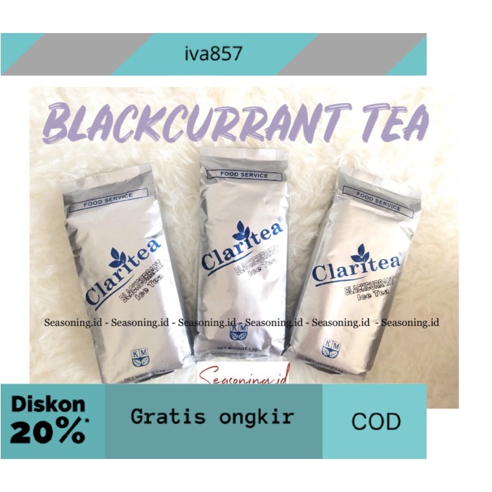 

PROMO Claritea Blackcurrant Tea | Bubuk Minuman Blackcurrant GRATIS ONGKIR