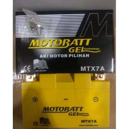 Aki Motor Kawasaki Ninja MTX7A / Aki Kawasaki Ninja 250 Karbu / Aki Motobatt MTX7A/Aki Accu Motobatt