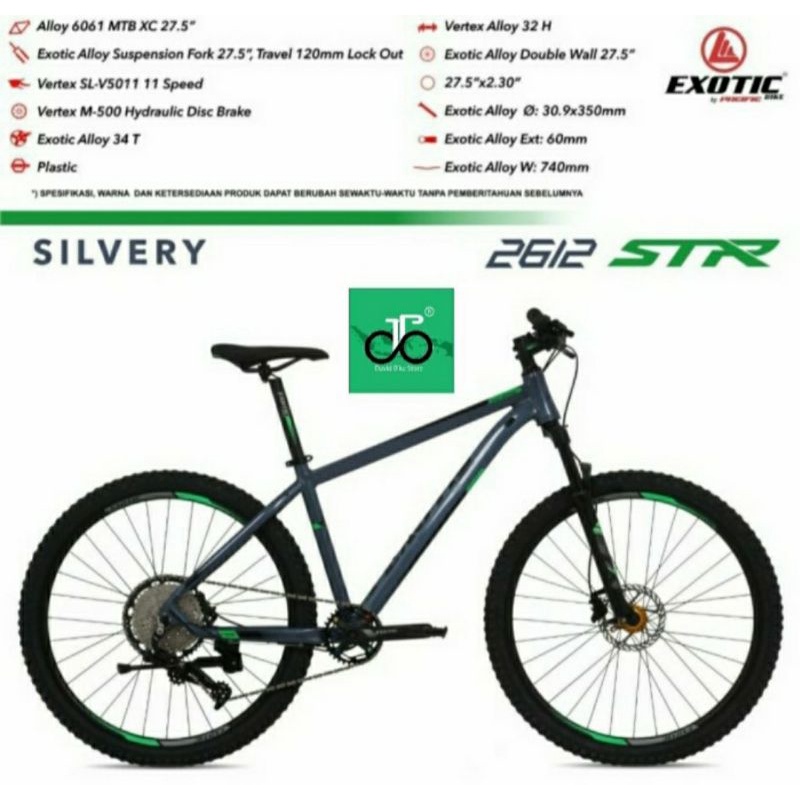 Sepeda MTB 27.5" Exotic 2612 STR (11speed)