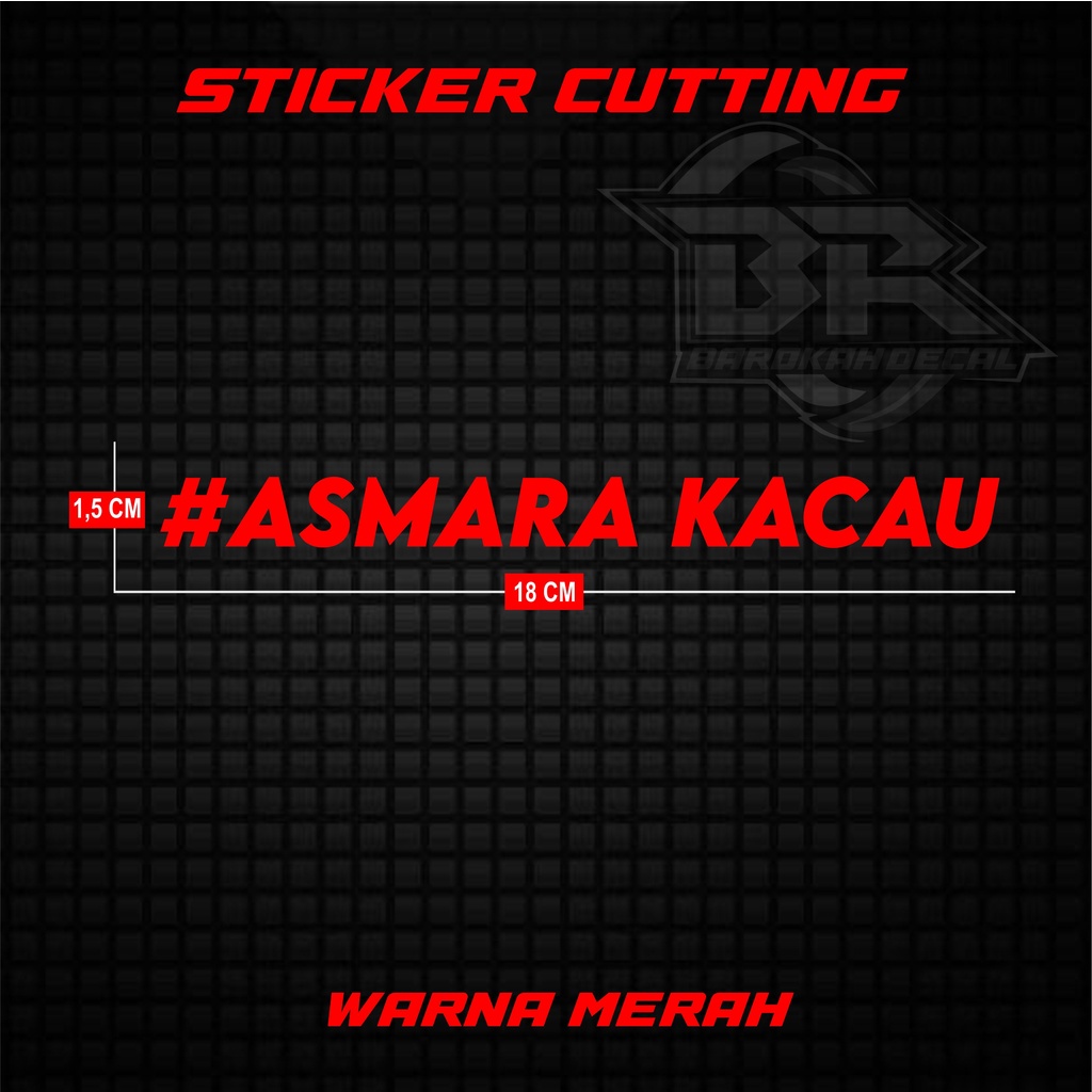 Sticker Racing Motor Sticker Cutting Asmara k