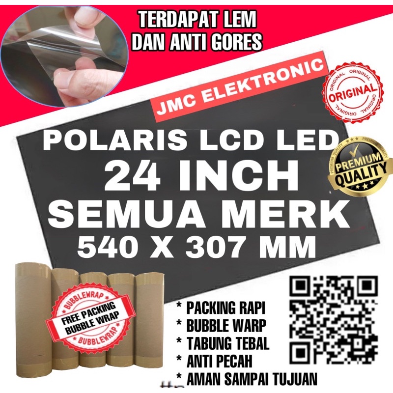 POLARIS LCD 24 INC 0 DERAJAT POLARIZER TV LCD 24 INCH 0 DERAJAT POLARISER 24&quot;