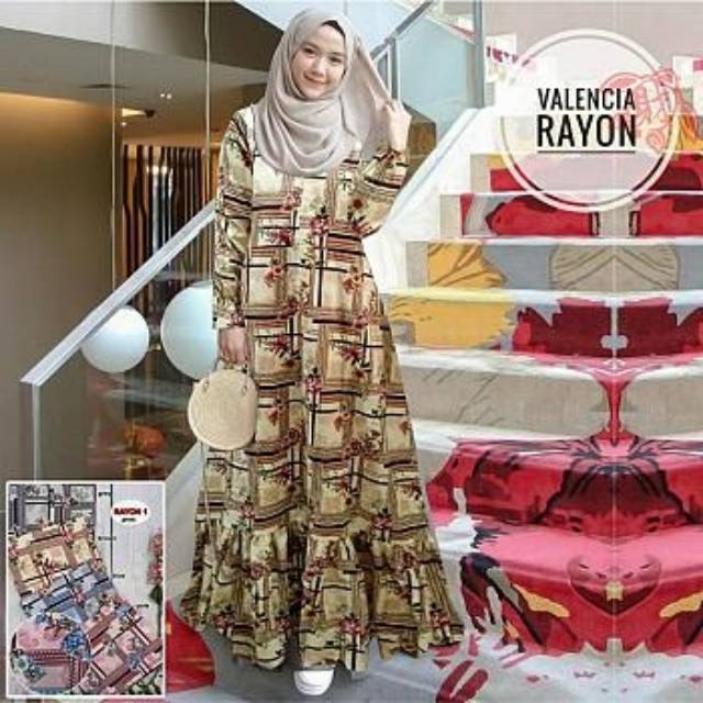 GAMIS VALENCIA RAYON 4warna