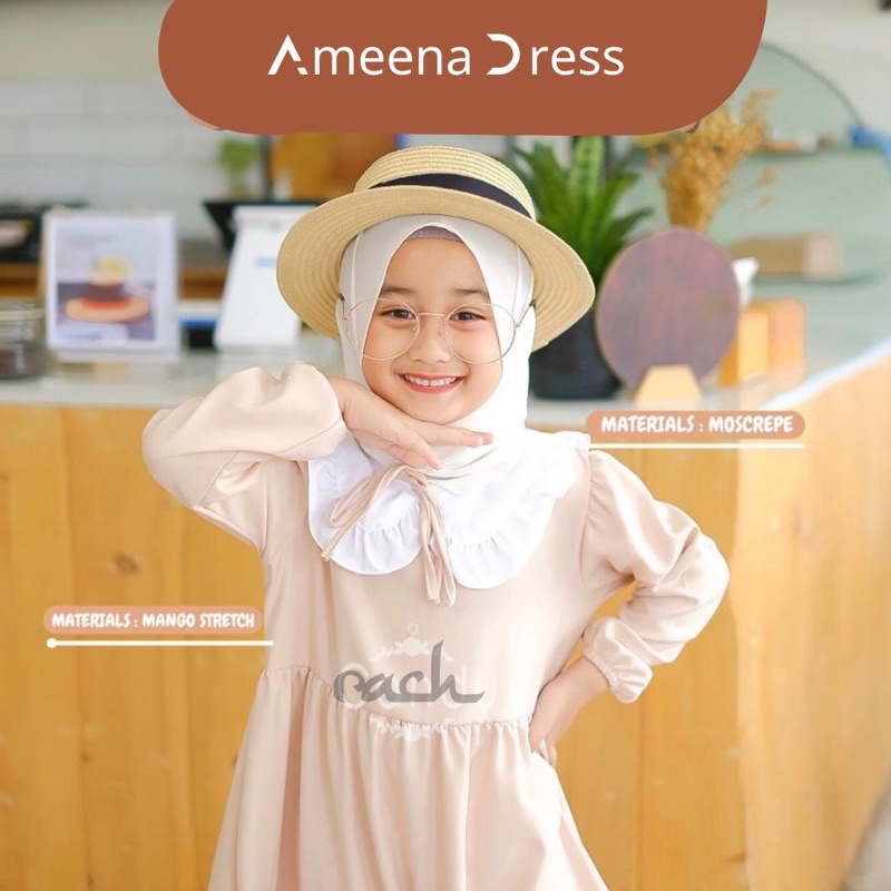 RACHIDKIDS / GAMIS ANAK LUCU / DRESS ANAK LUCU / AMEENA DRESS