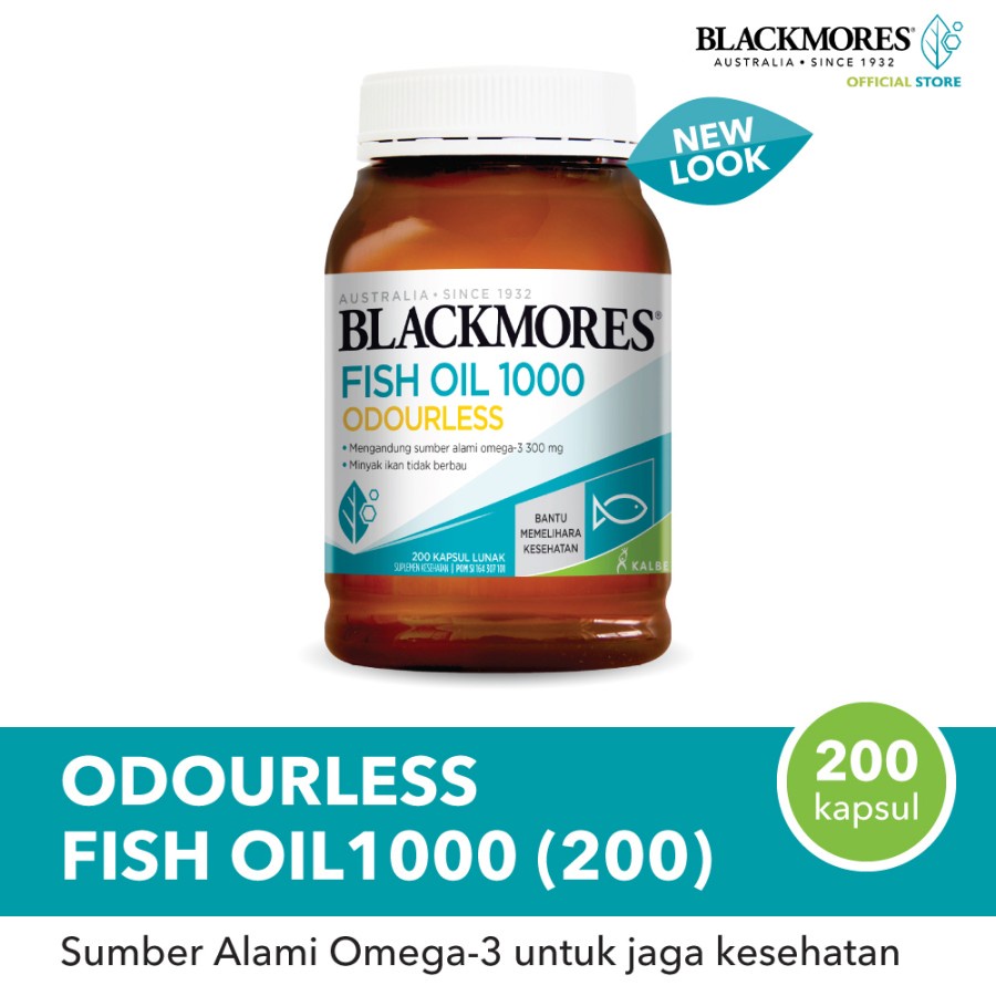 Blackmores Odourless Fish Oil 1000 isi 180Kapsul