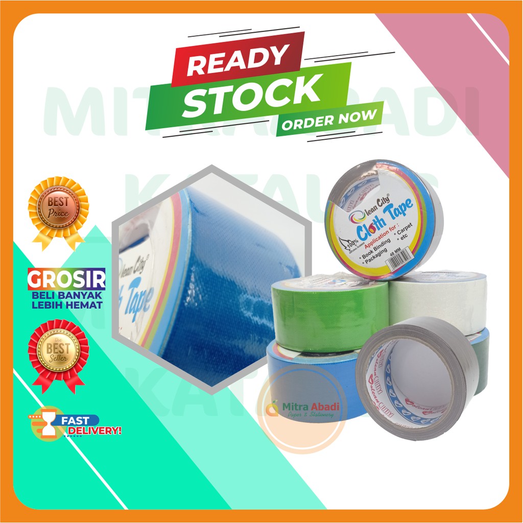 

LAKBAN OCI / CLOTH TAPE 2" WARNA