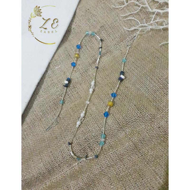 Strap masker manik manik_Strap masker mutiara_kalung masker