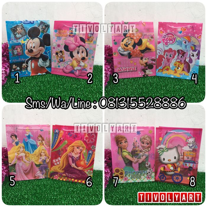 

Tas Ulang Tahun / Paper Bag Karakter Termurah