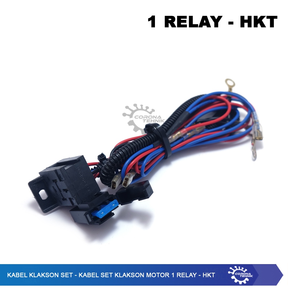 Kabel Set Klakson Motor 1 Relay - HKT - Kabel Klakson Set