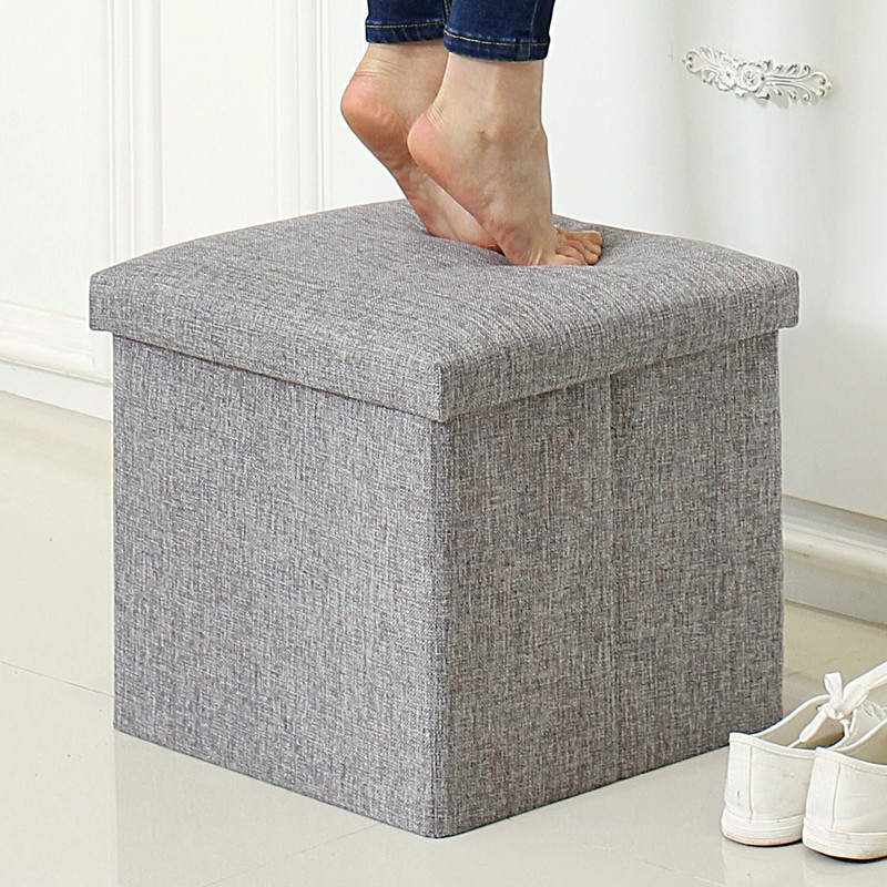 Sofa Kotak Penyimpanan Barang 30x30x30cm - L170402 - Gray