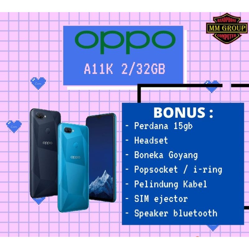 HP OPPO A11K RAM 2/32GB