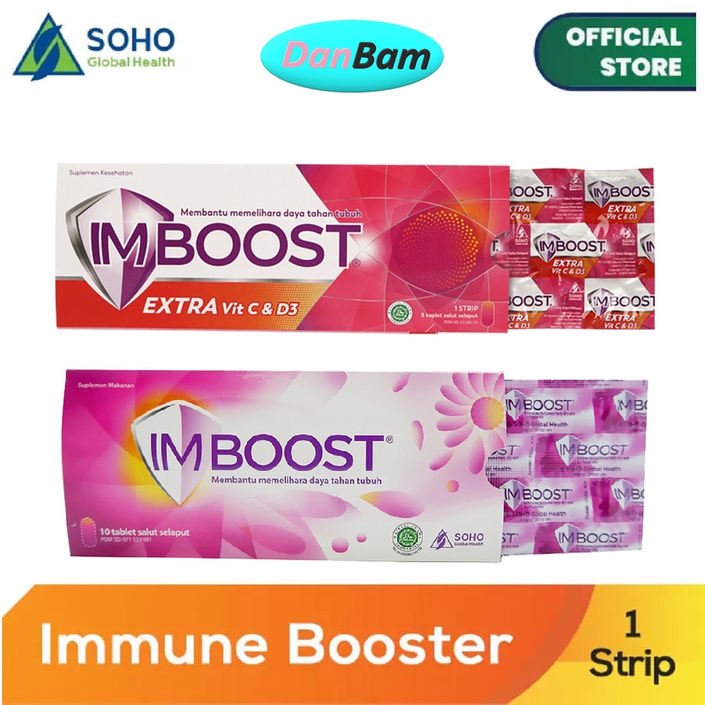 Imboost Tablet Extra Daya Tahan Tubuh - 1 Strip Isi 10 Tablet