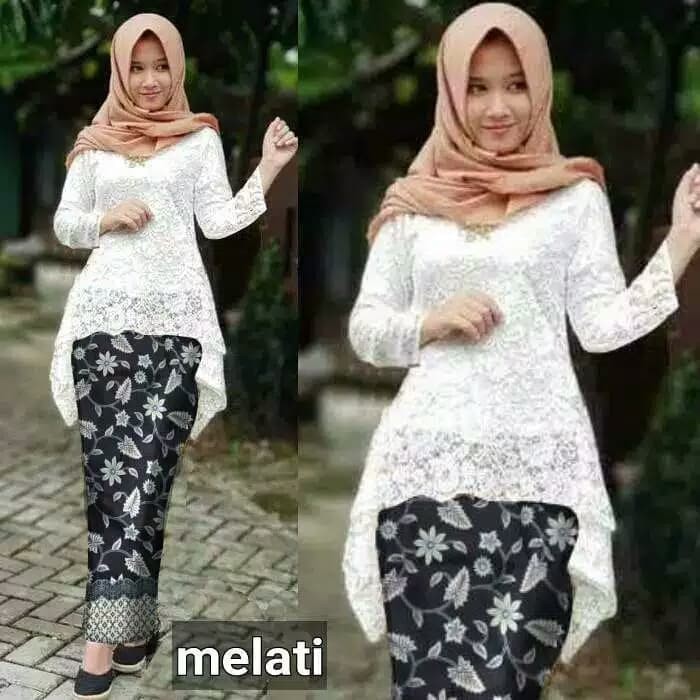 set kebaya wisuda muslim/baju pesta/seragam resepsi pernikahan/pertunangan/pagar ayu/baju kondangan
