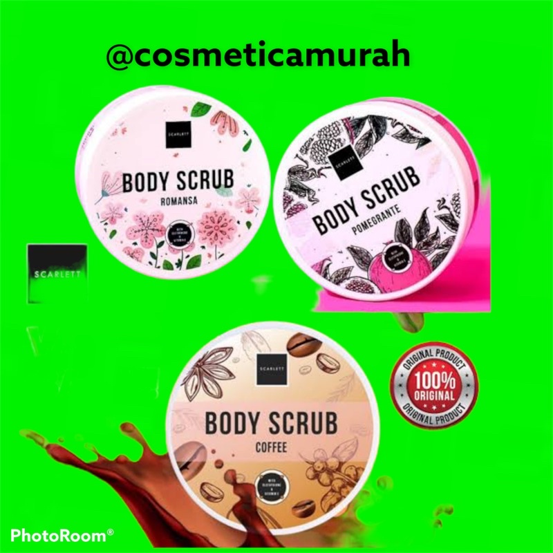 Scarlet body scrub // LULUR MANDI SCARLETT / SCARLET BODY SCRUB - LULUR SCARLET