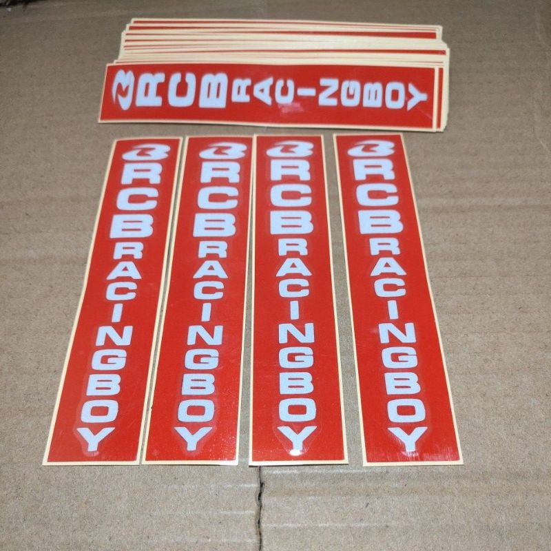 Stiker Shock Depan RCB Panjang Stiker Sok Depan RCB Harga Satuan
