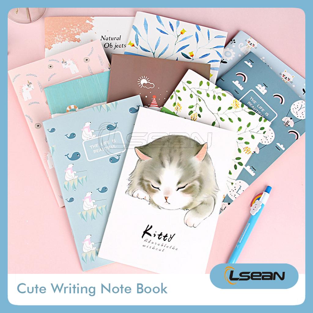 Buku Tulis Catatan Garis Lucu Motif Beruang Gajah Unicorn Notebook