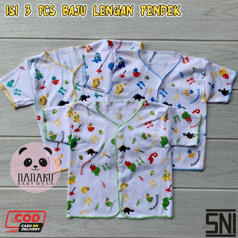 3 Setelan Baju Pendek Celana Pendek Bayi Baru Lahir Almeera Baby And Kids