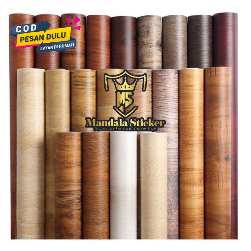 Jual HPL STICKER / HPL MOTIF KAYU / PELAPIS KAYU TRIPLEK MEJA DINDING ...