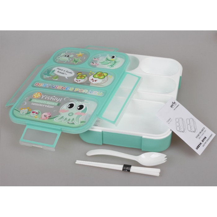 Lunch Box Kotak Makan Yooyee kotak bekal Anti Bocor 5 SEKAT